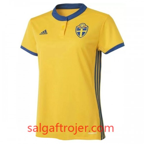Sverige Fodboldtrøjer Dame Hjemmebanesæt Euro 2017 Sverige Fodboldtrøjer Dame Hjemmebanesæt Euro 2017