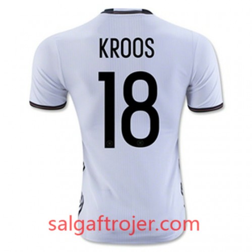 Tyskland Fodboldtrøjer KROOS Hjemmebanesæt Euro 2016 Kort ærmer Tyskland Fodboldtrøjer KROOS Hjemmebanesæt Euro 2016 Kort ærmer
