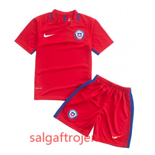 Chile Fodboldtrøjer Børn Hjemmebanesæt 2016/17 Kort ærmer Chile Fodboldtrøjer Børn Hjemmebanesæt 2016/17 Kort ærmer