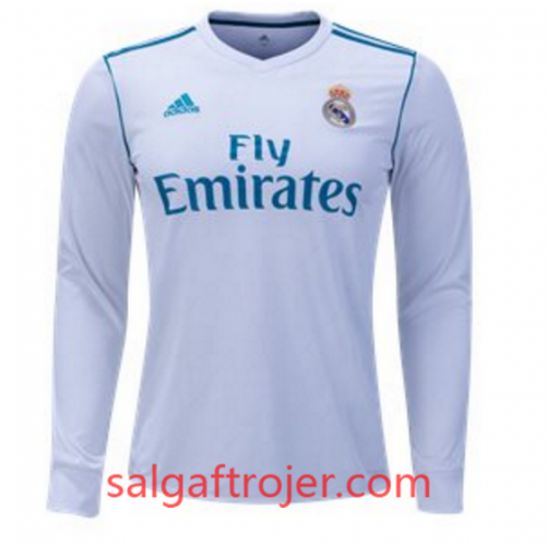 Real Madrid Fodboldtrøjer Hjemmebanesæt 2017/18 Langærmet Real Madrid Fodboldtrøjer Hjemmebanesæt 2017/18 Langærmet
