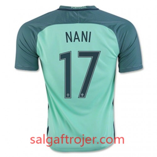 Portugal Fodboldtrøjer NANI Udebanesæt Euro 2016 Kort ærmer Portugal Fodboldtrøjer NANI Udebanesæt Euro 2016 Kort ærmer