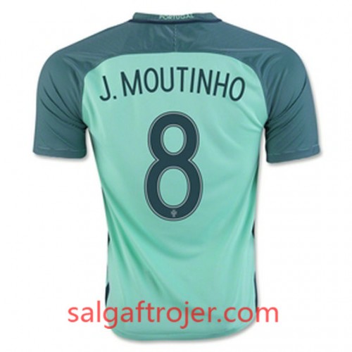 Portugal Fodboldtrøjer J MOUTINHO Udebanesæt Euro 2016 Kort ærmer Portugal Fodboldtrøjer J MOUTINHO Udebanesæt Euro 2016 Kort ærmer