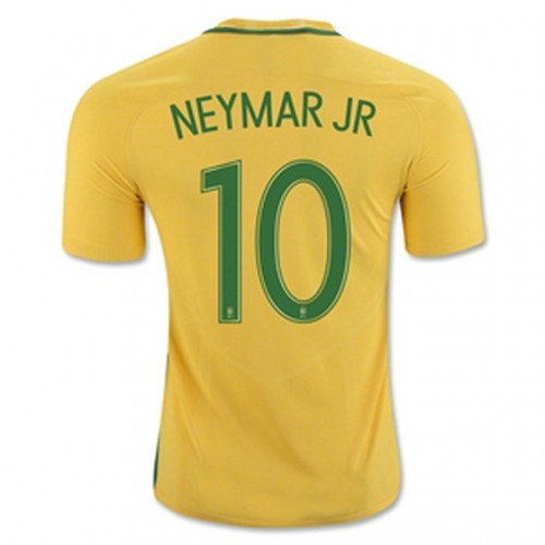 Brasilien Fodboldtrøjer NEYMAR JR Hjemmebanesæt 2016/17 Kort ærmer Brasilien Fodboldtrøjer NEYMAR JR Hjemmebanesæt 2016/17 Kort ærmer