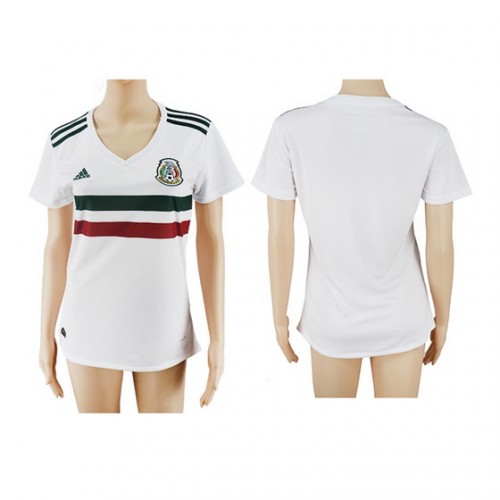 Mexico Fodboldtrøjer Dame Udebanesæt 2017/18 Kort ærmer Mexico Fodboldtrøjer Dame Udebanesæt 2017/18 Kort ærmer