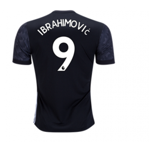 Manchester United Fodboldtrøjer IBRAHIMOVIC 9 Udebanesæt 2017/18 Kort ærmer Manchester United Fodboldtrøjer IBRAHIMOVIC 9 Udebanesæt 2017/18 Kort ærmer