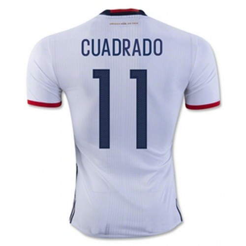 Colombia Fodboldtrøjer CUADRADO Hjemmebanesæt 2016/17 Kort ærmer Colombia Fodboldtrøjer CUADRADO Hjemmebanesæt 2016/17 Kort ærmer