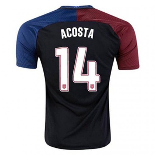 USA Fodboldtrøjer ACOSTA Udebanesæt 2016/17 Kort ærmer USA Fodboldtrøjer ACOSTA Udebanesæt 2016/17 Kort ærmer