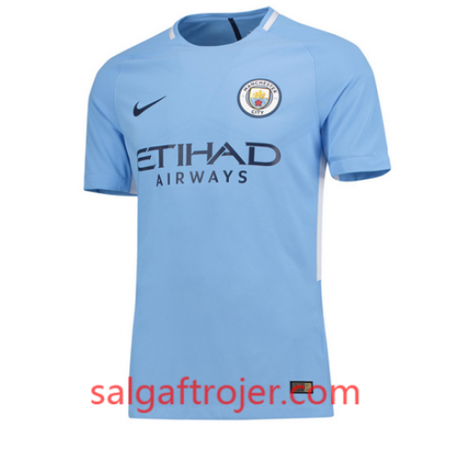 Manchester City Fodboldtrøjer Hjemmebanesæt 2017/18 Kort ærmer Manchester City Fodboldtrøjer Hjemmebanesæt 2017/18 Kort ærmer