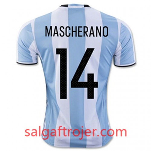 Argentina Fodboldtrøjer MASCHERANO Hjemmebanesæt 2016/17 Kort ærmer Argentina Fodboldtrøjer MASCHERANO Hjemmebanesæt 2016/17 Kort ærmer