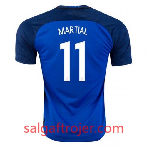 Frankrig Fodboldtrøjer MARTIAL Hjemmebanesæt Euro 2016 Kort ærmer Frankrig Fodboldtrøjer MARTIAL Hjemmebanesæt Euro 2016 Kort ærmer