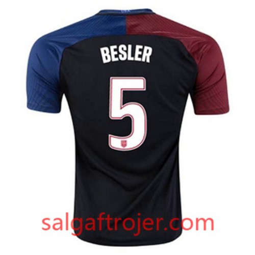 USA Fodboldtrøjer BESLER Udebanesæt 2016/17 Kort ærmer USA Fodboldtrøjer BESLER Udebanesæt 2016/17 Kort ærmer
