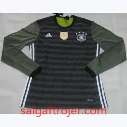 Tyskland Fodboldtrøjer Udebanesæt Euro 2016 Langærmet Tyskland Fodboldtrøjer Udebanesæt Euro 2016 Langærmet