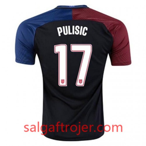 USA Fodboldtrøjer PULISIC Udebanesæt 2016/17 Kort ærmer USA Fodboldtrøjer PULISIC Udebanesæt 2016/17 Kort ærmer