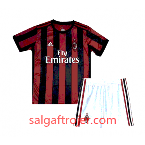 A.C. Milan Fodboldtrøjer Børn Hjemmebanesæt 2017/18 Kort ærmer A.C. Milan Fodboldtrøjer Børn Hjemmebanesæt 2017/18 Kort ærmer