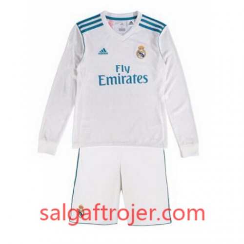 Real Madrid Fodboldtrøjer Børn Hjemmebanesæt 2017/18 Langærmet Real Madrid Fodboldtrøjer Børn Hjemmebanesæt 2017/18 Langærmet
