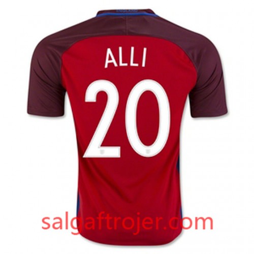 England Fodboldtrøjer ALLI Udebanesæt 2016/17 Kort ærmer England Fodboldtrøjer ALLI Udebanesæt 2016/17 Kort ærmer