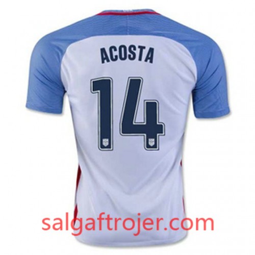 USA Fodboldtrøjer ACOSTA Hjemmebanesæt 2016/17 Kort ærmer USA Fodboldtrøjer ACOSTA Hjemmebanesæt 2016/17 Kort ærmer