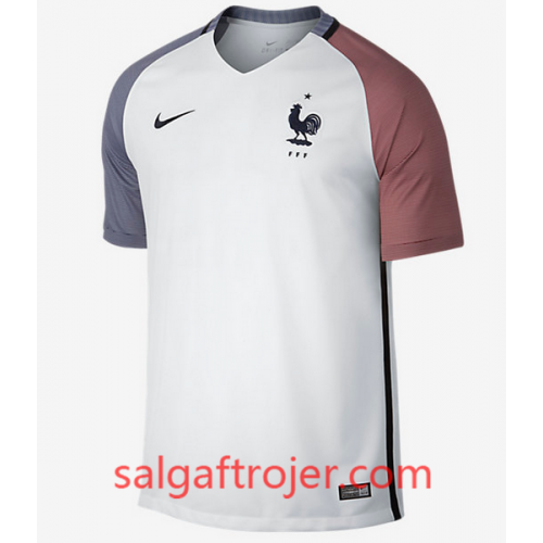 Frankrig Fodboldtrøjer Udebanesæt Euro 2016 Kort ærmer Frankrig Fodboldtrøjer Udebanesæt Euro 2016 Kort ærmer