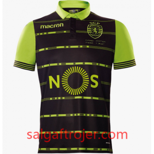 Sporting Fodboldtrøjer Udebanesæt 2017/18 Kort ærmer Sporting Fodboldtrøjer Udebanesæt 2017/18 Kort ærmer