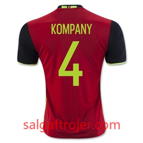 Belgien Fodboldtrøjer KOMPANY Hjemmebanesæt Euro 2016 Kort ærmer Belgien Fodboldtrøjer KOMPANY Hjemmebanesæt Euro 2016 Kort ærmer