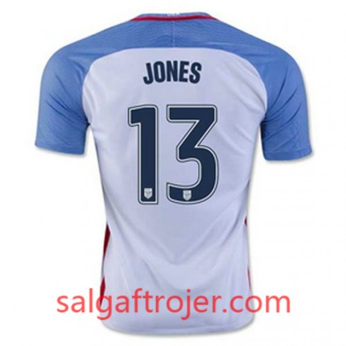 USA Fodboldtrøjer JONES Hjemmebanesæt 2016/17 Kort ærmer USA Fodboldtrøjer JONES Hjemmebanesæt 2016/17 Kort ærmer