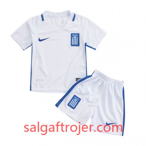 Grækenland Fodboldtrøjer Børn Hjemmebanesæt 2016/17 Kort ærmer Grækenland Fodboldtrøjer Børn Hjemmebanesæt 2016/17 Kort ærmer