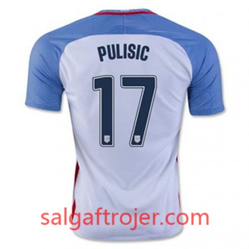 USA Fodboldtrøjer PULISIC Hjemmebanesæt 2016/17 Kort ærmer USA Fodboldtrøjer PULISIC Hjemmebanesæt 2016/17 Kort ærmer