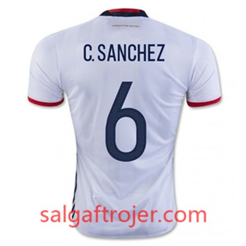 Colombia Fodboldtrøjer C SANCHEZ Hjemmebanesæt 2016/17 Kort ærmer Colombia Fodboldtrøjer C SANCHEZ Hjemmebanesæt 2016/17 Kort ærmer