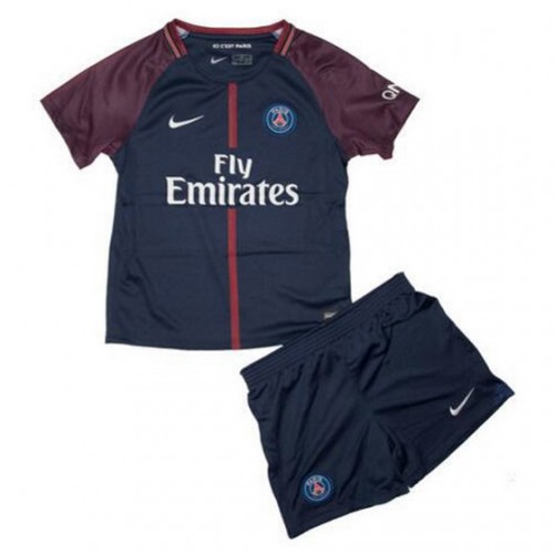 Paris Saint-Germain Fodboldtrøjer Børn Hjemmebanesæt 2017/18 Kort ærmer Paris Saint-Germain Fodboldtrøjer Børn Hjemmebanesæt 2017/18 Kort ærmer
