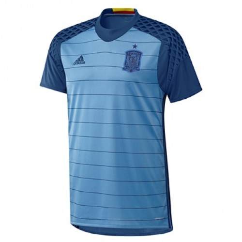 Spanien Fodboldtrøjer Målmand Euro 2016 Kort ærmer Spanien Fodboldtrøjer Målmand Euro 2016 Kort ærmer