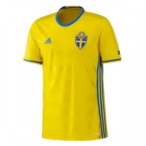 Sverige Fodboldtrøjer Hjemmebanesæt Euro 2016 Kort ærmer Sverige Fodboldtrøjer Hjemmebanesæt Euro 2016 Kort ærmer