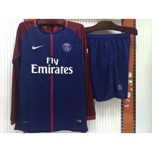 Paris Saint-Germain Fodboldtrøjer Hjemmebanesæt 2017/18 Langærmet Paris Saint-Germain Fodboldtrøjer Hjemmebanesæt 2017/18 Langærmet