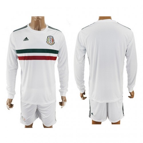 Mexico Fodboldtrøjer Udebanesæt 2017/18 Langærmet Mexico Fodboldtrøjer Udebanesæt 2017/18 Langærmet