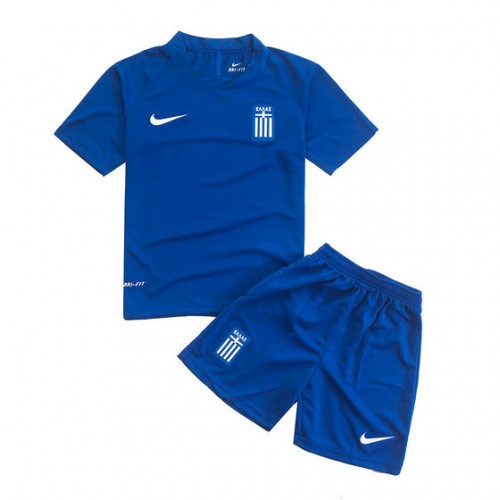 Grækenland Fodboldtrøjer Børn Udebanesæt 2016/17 Kort ærmer Grækenland Fodboldtrøjer Børn Udebanesæt 2016/17 Kort ærmer