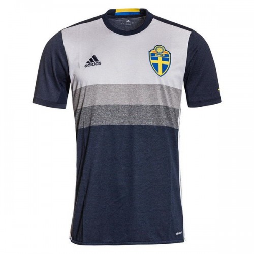 Sverige Fodboldtrøjer Udebanesæt Euro 2016 Kort ærmer Sverige Fodboldtrøjer Udebanesæt Euro 2016 Kort ærmer