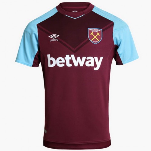 West Ham Fodboldtrøjer Hjemmebanesæt 2017/18 Kort ærmer West Ham Fodboldtrøjer Hjemmebanesæt 2017/18 Kort ærmer