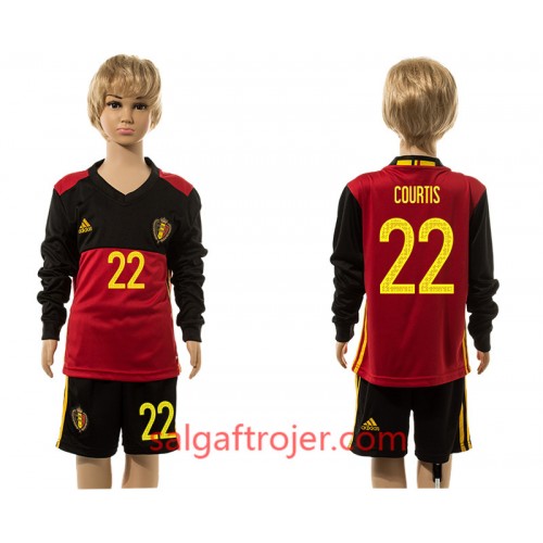 Belgien Fodboldtrøjer Courtis 22 Børn Hjemmebanesæt 2016 Langærmet Belgien Fodboldtrøjer Courtis 22 Børn Hjemmebanesæt 2016 Langærmet