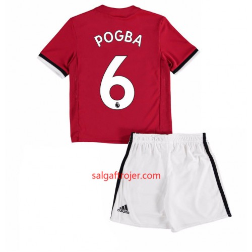 Manchester United Fodboldtrøjer Paul Pogba 6 Børn Hjemmebanesæt 2017/18 Kort ærmer Manchester United Fodboldtrøjer Paul Pogba 6 Børn Hjemmebanesæt 2017/18 Kort ærmer