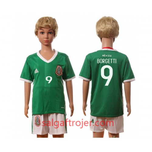 Mexico Fodboldtrøjer Borgetti 9 Børn Hjemmebanesæt 2016 Kort ærmer Mexico Fodboldtrøjer Borgetti 9 Børn Hjemmebanesæt 2016 Kort ærmer