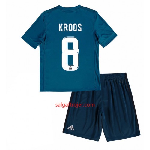 Real Madrid Fodboldtrøjer Toni Kroos 8 Børn 3. sæt 2017/18 Kort ærmer Real Madrid Fodboldtrøjer Toni Kroos 8 Børn 3. sæt 2017/18 Kort ærmer