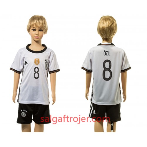 Tyskland Fodboldtrøjer Ozil 8 Børn Hjemmebanesæt 2016 Kort ærmer Tyskland Fodboldtrøjer Ozil 8 Børn Hjemmebanesæt 2016 Kort ærmer