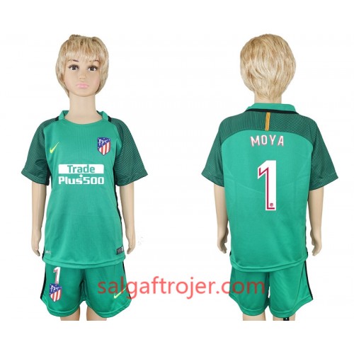 Atlético de Madrid Fodboldtrøjer Miguel Angel Moya 1 Målmand Børn Hjemmebanesæt 2017/18 Kort ærmer Atlético de Madrid Fodboldtrøjer Miguel Angel Moya 1 Målmand Børn Hjemmebanesæt 2017/18 Kort ærmer
