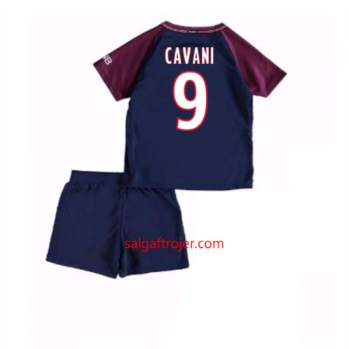 Paris Saint-Germain Fodboldtrøjer Edinson Cavani 9 Børn Hjemmebanesæt 2017/18 Kort ærmer Paris Saint-Germain Fodboldtrøjer Edinson Cavani 9 Børn Hjemmebanesæt 2017/18 Kort ærmer