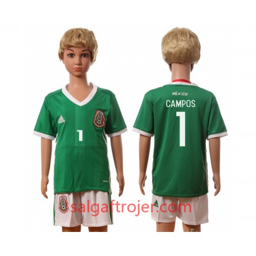 Mexico Fodboldtrøjer Campos 1 Børn Hjemmebanesæt 2016 Kort ærmer Mexico Fodboldtrøjer Campos 1 Børn Hjemmebanesæt 2016 Kort ærmer