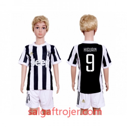 Juventus Fodboldtrøjer Gonzalo Higuain 9 Børn Hjemmebanesæt 2017/18 Kort ærmer Juventus Fodboldtrøjer Gonzalo Higuain 9 Børn Hjemmebanesæt 2017/18 Kort ærmer