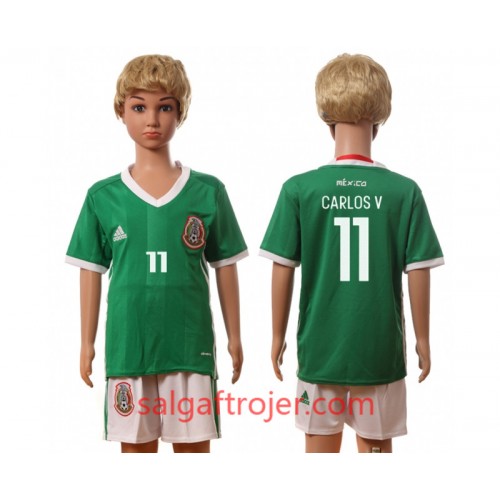 Mexico Fodboldtrøjer Carlos V 11 Børn Hjemmebanesæt 2016 Kort ærmer Mexico Fodboldtrøjer Carlos V 11 Børn Hjemmebanesæt 2016 Kort ærmer