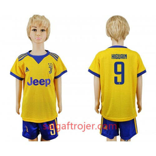 Juventus Fodboldtrøjer Gonzalo Higuain 9 Børn Udebanesæt 2017/18 Kort ærmer Juventus Fodboldtrøjer Gonzalo Higuain 9 Børn Udebanesæt 2017/18 Kort ærmer
