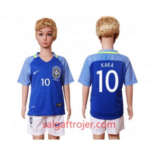 Brasilien Fodboldtrøjer Kaka 10 Børn Hjemmebanesæt 2016 Kort ærmer Brasilien Fodboldtrøjer Kaka 10 Børn Hjemmebanesæt 2016 Kort ærmer
