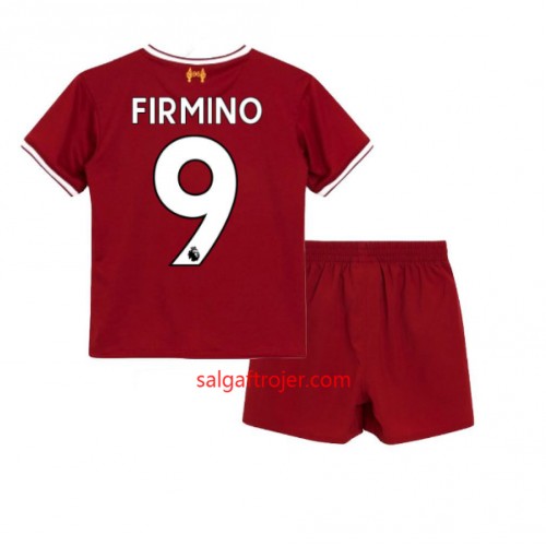 Liverpool Fodboldtrøjer Roberto Firmino 9 Børn Hjemmebanesæt 2017/18 Kort ærmer Liverpool Fodboldtrøjer Roberto Firmino 9 Børn Hjemmebanesæt 2017/18 Kort ærmer
