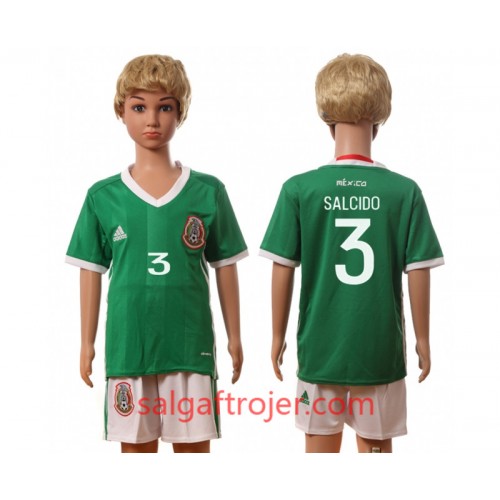 Mexico Fodboldtrøjer Salcido 3 Børn Hjemmebanesæt 2016 Kort ærmer Mexico Fodboldtrøjer Salcido 3 Børn Hjemmebanesæt 2016 Kort ærmer